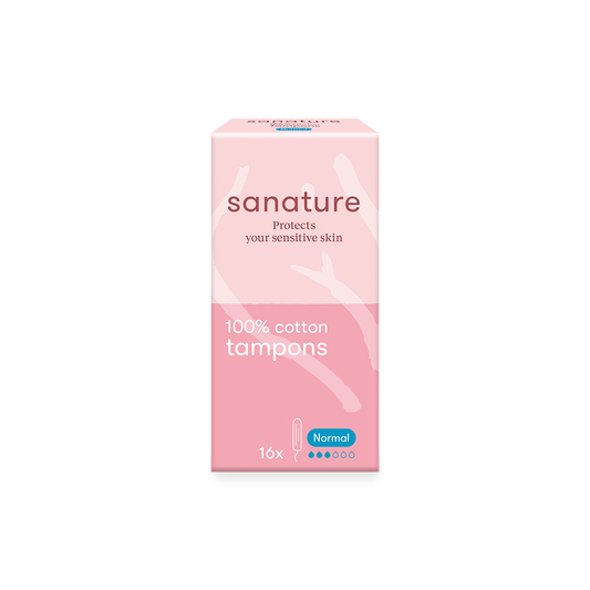 Sanature 100% Cotton Tampons Normal